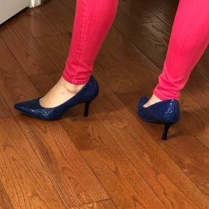 Blue heels